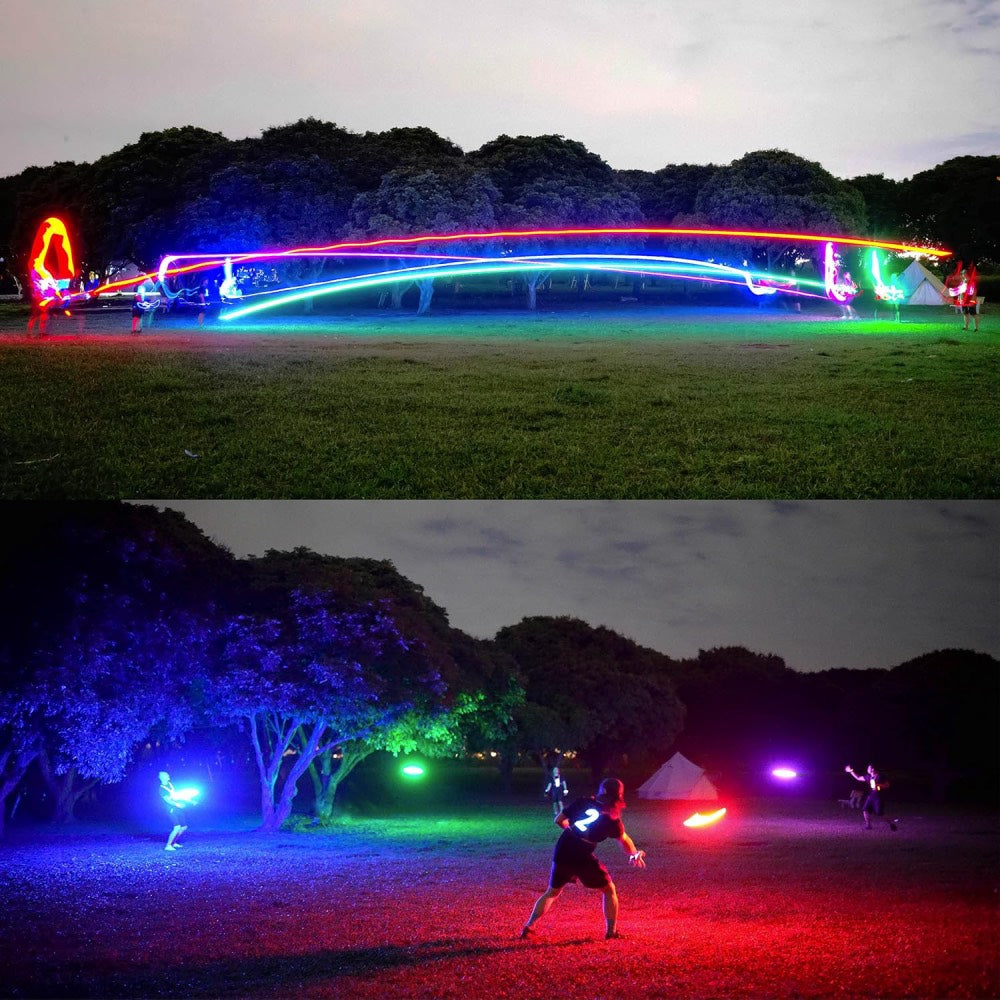 GlowFlight™ – The Illuminating Frisbee for Fun Games in the Dark!